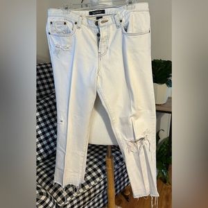 Abercrombie & Fitch Size 10 White Jeans